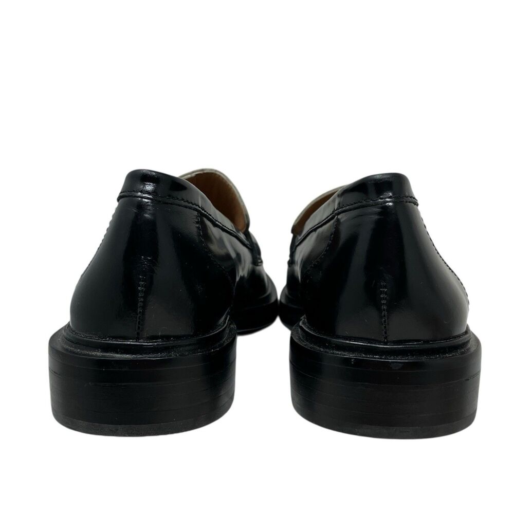 Madewell Black Ivory Leather Penny Chunky Loafers Vernon - Picture 10 of 12